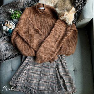Zara Sweater and Urban Outfitter Mini Dress